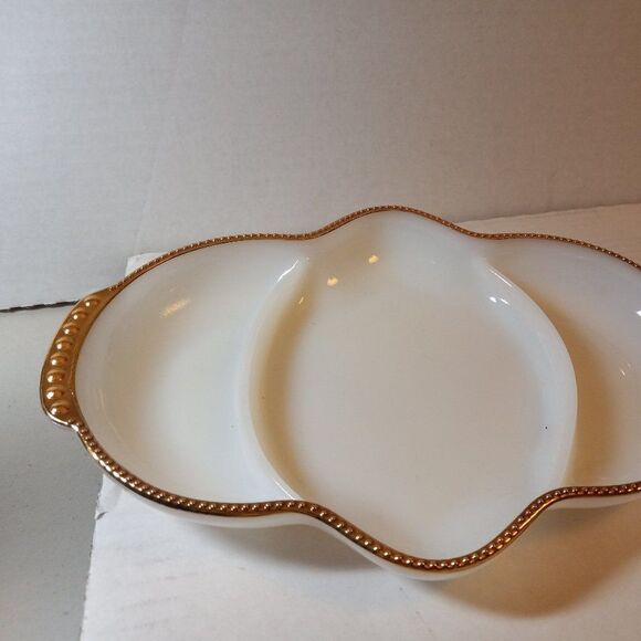 Relish Tray Fire King Oven Ware Cottagecore Kitsch - Picture 7 of 9